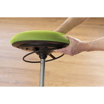 Twixt Active Movement Seating Chair, Ergonomic Support, Adjustable Height, Green Mesh