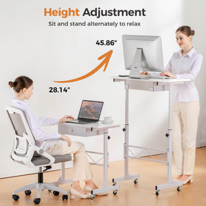 Portable Standing Desk Adjustable Height 30.7