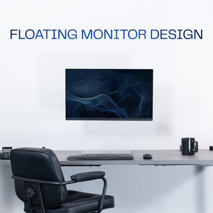 Single Monitor Counterbalance Wall Mount for 32 inch Screens up to 19.8 lbs, Full Motion, Max VESA 100x100, Black, MOUNT-V001G