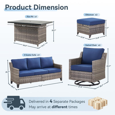 Patio Furniture Set with 42.5