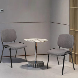 Waiting Room Chairs Fabric Stackable Chair Metal Frame with Lumbar Support and Thickened Seat Cushion for Waiting Conference Room Guest Chairs 1 Pack…