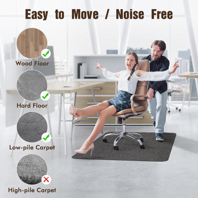 Office Chair Mat for Hardwood Floor and Low Pile Carpet, 36