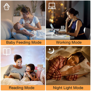 64'' Floor Lamps for Living Room with Remote Control and Stepless Dimmable Colors Temperature & Brightness, 9W Bulb Included(Beige Lampshade & Silver Pole)