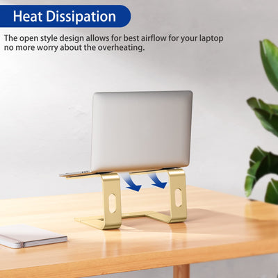 Aluminum Laptop Stand, Ergonomic Detachable Computer Stand, Notebook Riser, Laptop Mount Compatible with Air, Pro, Dell, HP, Lenovo More 10-15.6