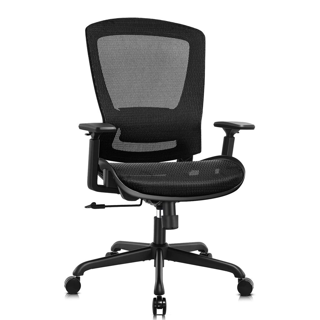 Ergonomic Office Chair | Black Mesh Computer Desk Chair with Lumbar Support & Adjustable Height