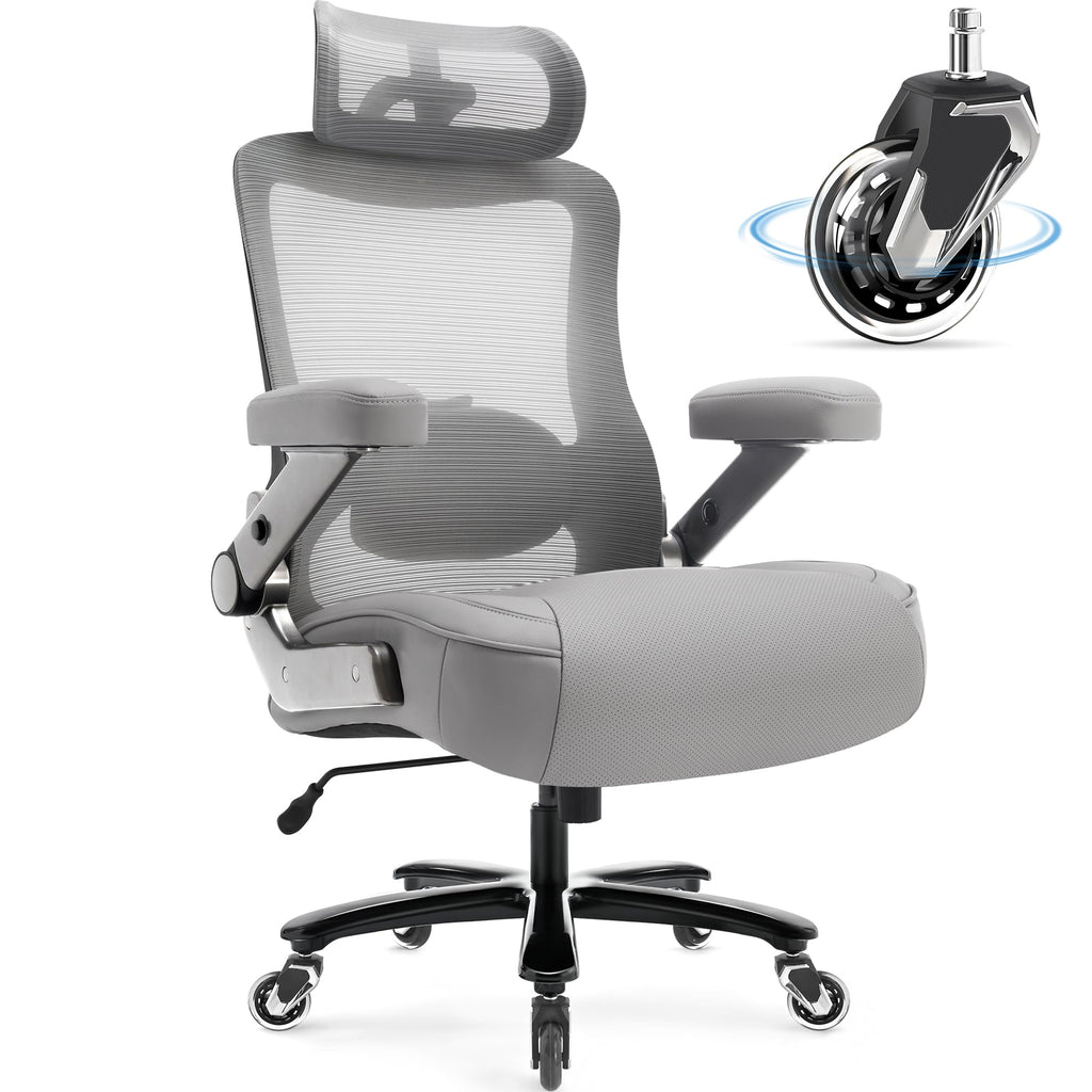 Big and Tall Office Chair 600lbs, Heavy Duty Executive Computer Desk Chair