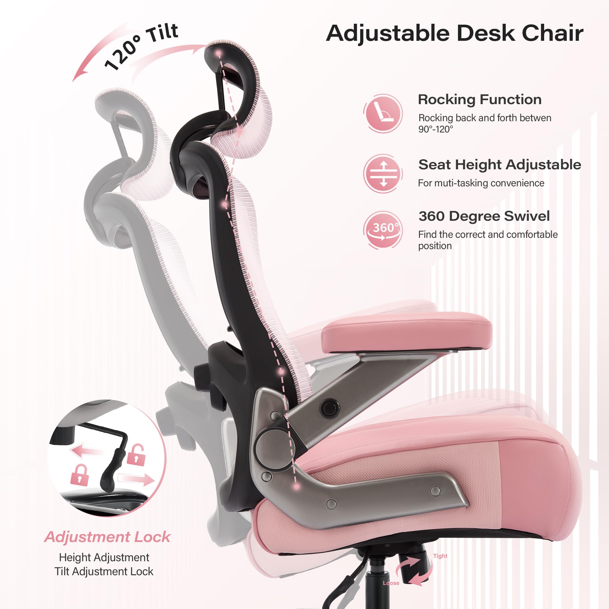 Big and Tall Office Chair 600lbs, Heavy Duty Executive Computer Desk Chair