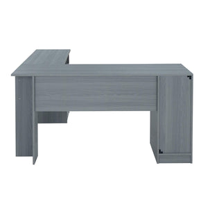 Functional L-Shaped Computer Desk with storage, L is ⁠59.5
