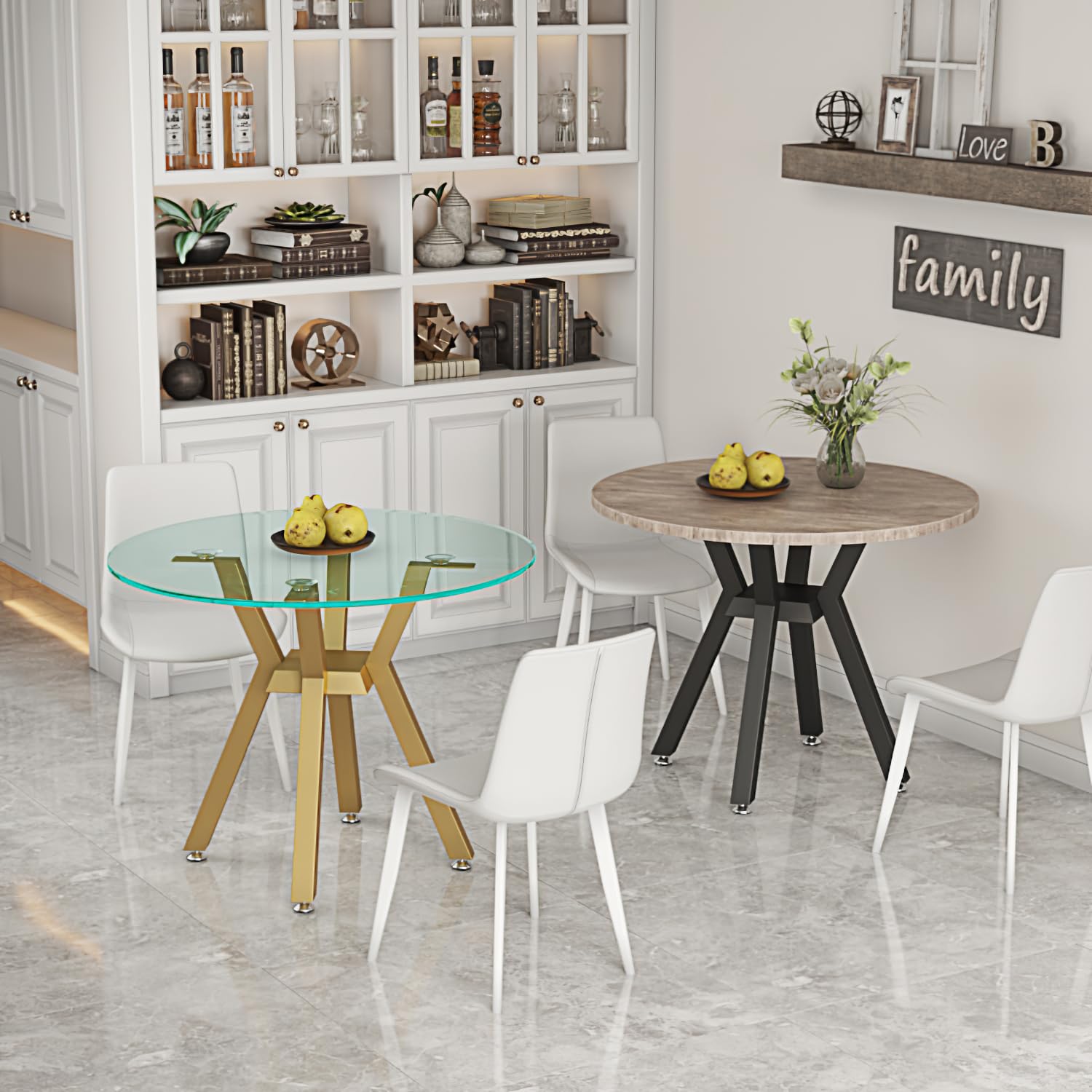 Metal Table Base - Modern Coffee Table Legs, 28 Inch, Heavy Duty Desk Legs for Glass, Marble, Wood Table Tops - Gold