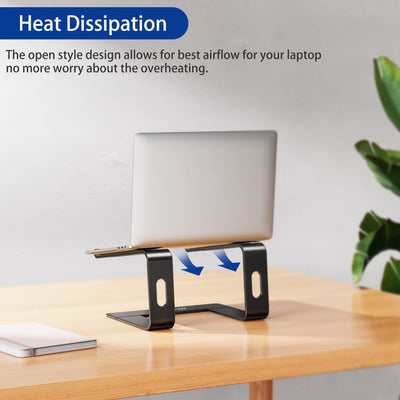 Aluminum Laptop Stand, Ergonomic Detachable Computer Stand, Notebook Riser, Laptop Mount Compatible with Air, Pro, Dell, HP, Lenovo More 10-15.6