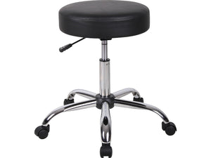 Antimicrobial Vinyl Medical Spa Stool in Black