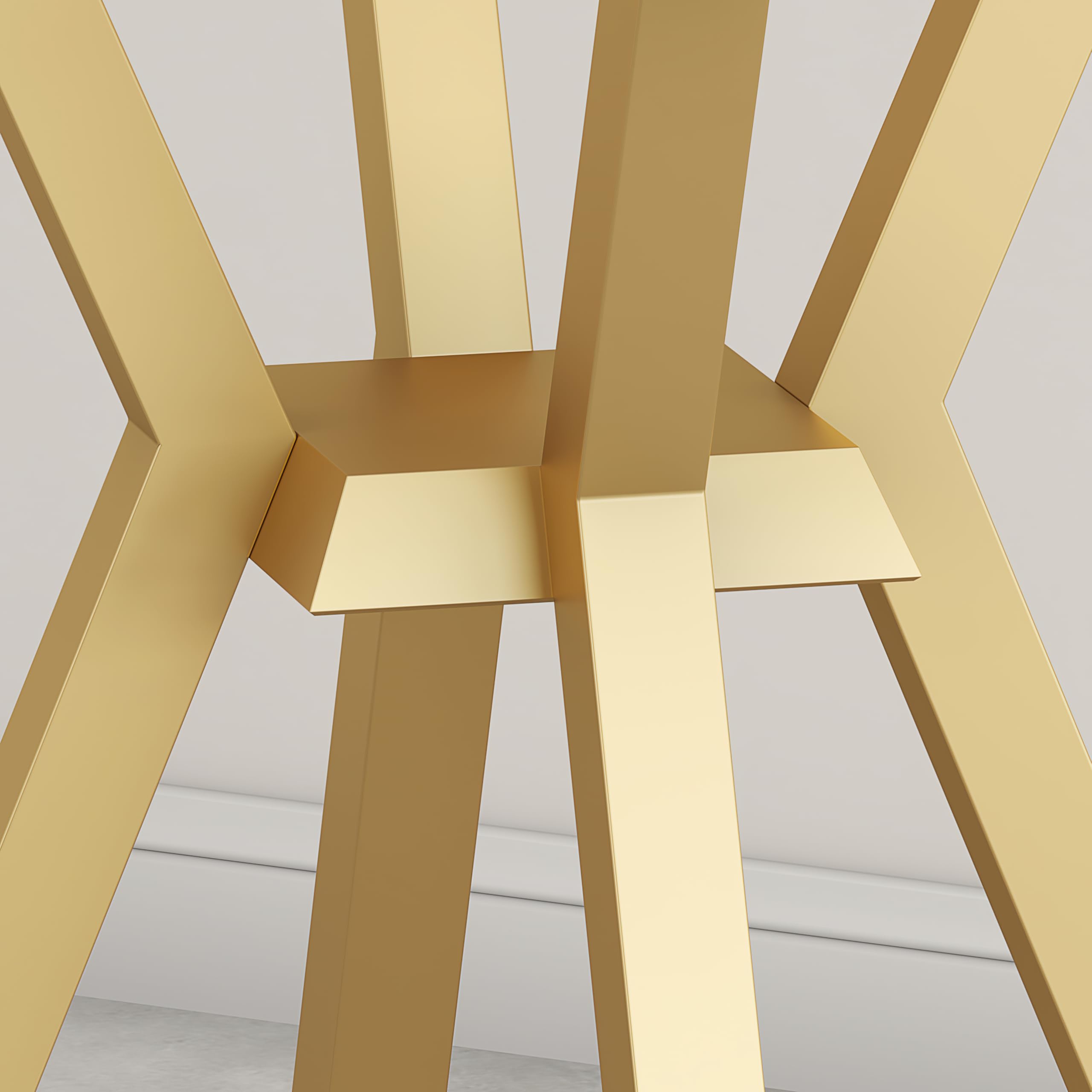Metal Table Base - Modern Coffee Table Legs, 28 Inch, Heavy Duty Desk Legs for Glass, Marble, Wood Table Tops - Gold