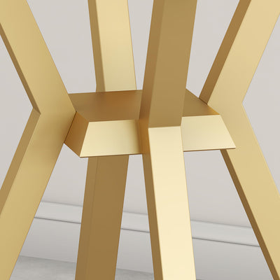 Metal Table Base - Modern Coffee Table Legs, 28 Inch, Heavy Duty Desk Legs for Glass, Marble, Wood Table Tops - Gold