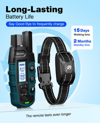 Dog Shock Collar - 3300Ft Training Collar with Remote for 5-120lbs Small Medium Large Dogs Rechargeable Waterproof e Collar with Beep (1-8), Shake(1-16), Safe Shock(1-99) Modes (Black)