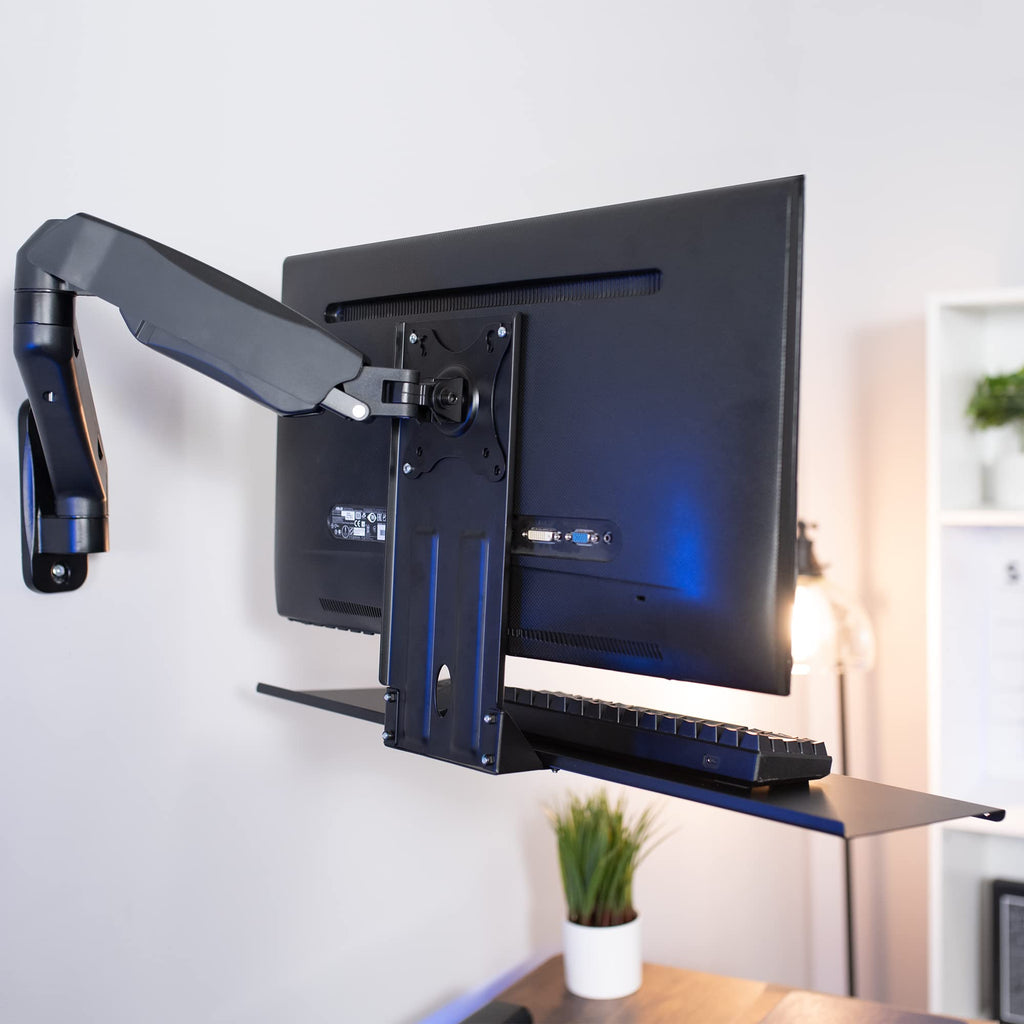 Computer Keyboard and Mouse Platform Tray VESA Mount Attachment 25.5 x 8 inch Surface (MOUNT-KB03)