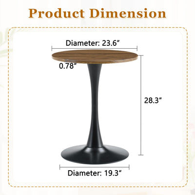 Round Dining Table, 23.6