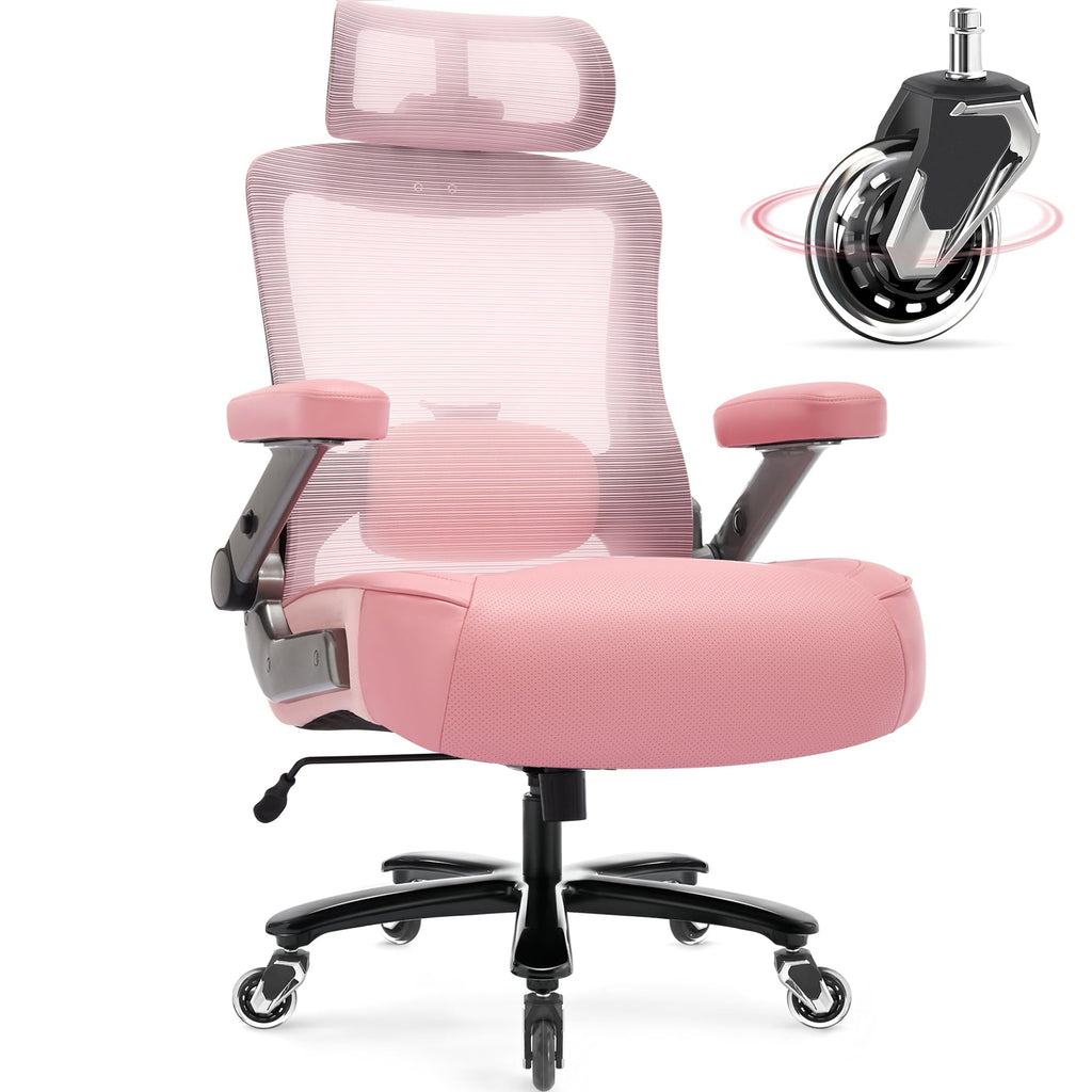 Big and Tall Office Chair 600lbs, Heavy Duty Executive Computer Desk Chair