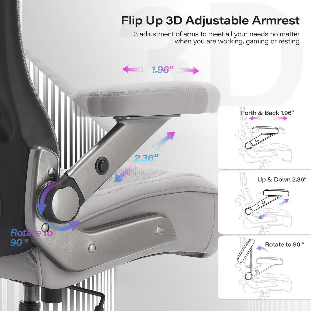 Big and Tall Office Chair 600lbs, Heavy Duty Executive Computer Desk Chair