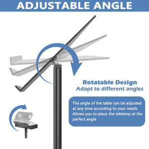 Podium Stand, Lecterns & Podiums, Acrylic Podium, Portable Podium Stand, Adjustable Angles with Metal Base, Podium for Classroom, Church, Weddings, Speech, 16