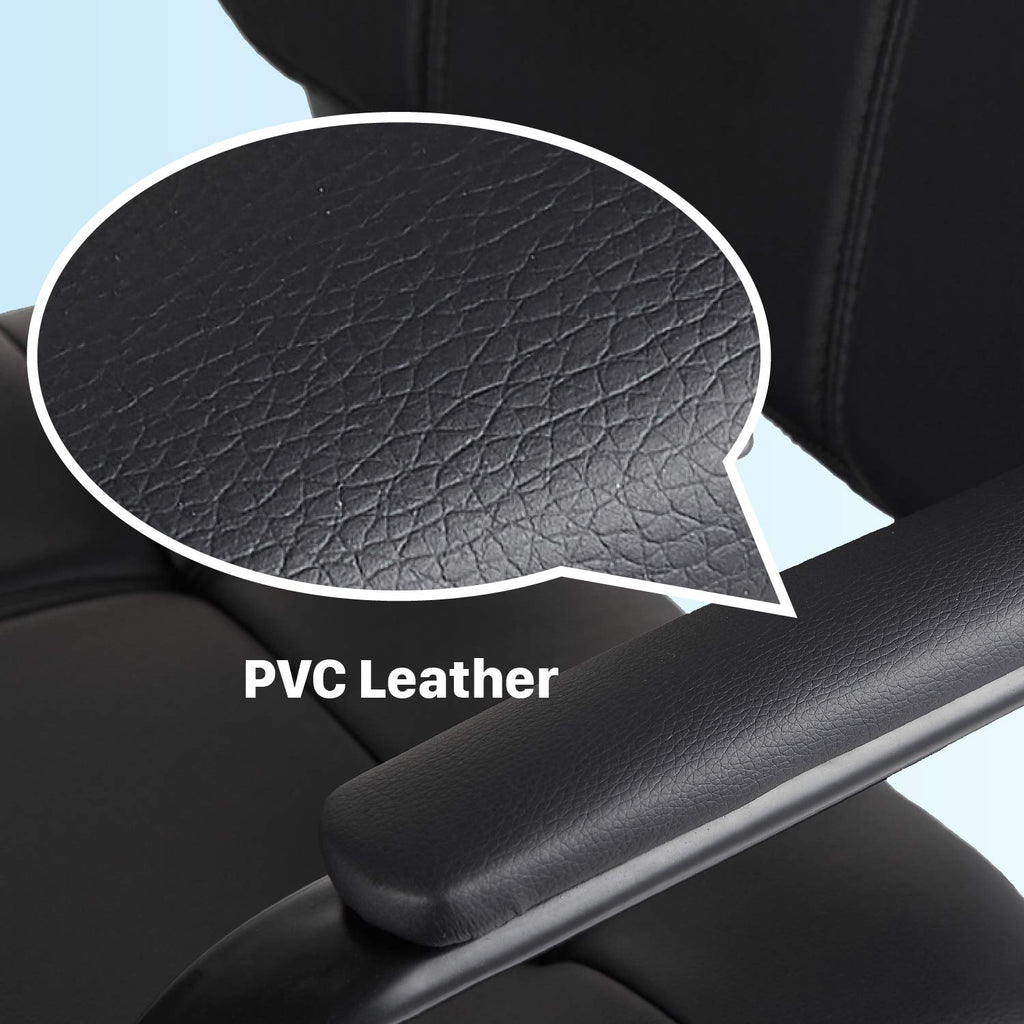 Classic Reception Chair with Padded Armrests and Sturdy Steel Frame, Ergonomic Guest Chair for Office Conference Waiting Meeting Room, Black (4 Pack)