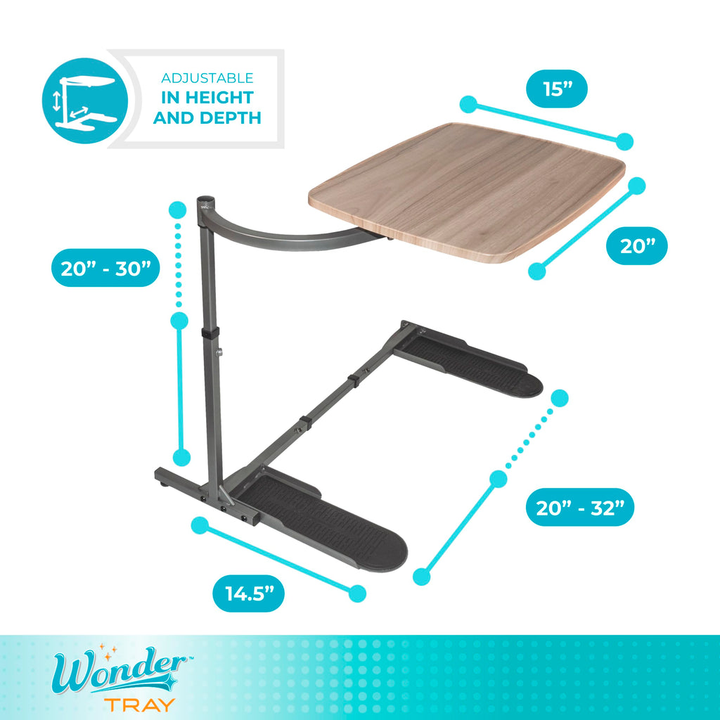 Wonder Tray, Adjustable Swivel Table, Large Laptop Stand, Couch Desk, Side Tables & Gaming Bench