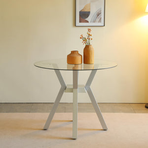 Metal Table Base，Modern Coffee Table Legs 28 Inch, Dining Furniture Legs for Glass, Marble, and Wood Table Tops, Heavy Duty Desk Legs for Home,Kitchen,Office (Silver)