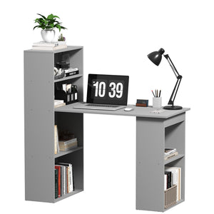 Modern Home Office Desk with 6-Tier Storage Shelves, 47