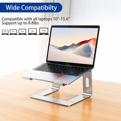 Aluminum Laptop Stand, Ergonomic Detachable Computer Stand, Notebook Riser, Laptop Mount Compatible with Air, Pro, Dell, HP, Lenovo More 10-15.6