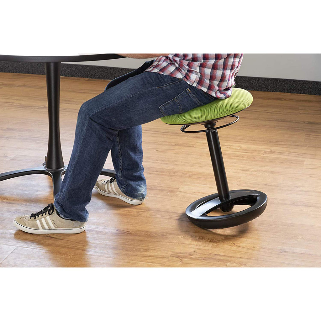 Twixt Active Movement Seating Chair, Ergonomic Support, Adjustable Height, Green Mesh