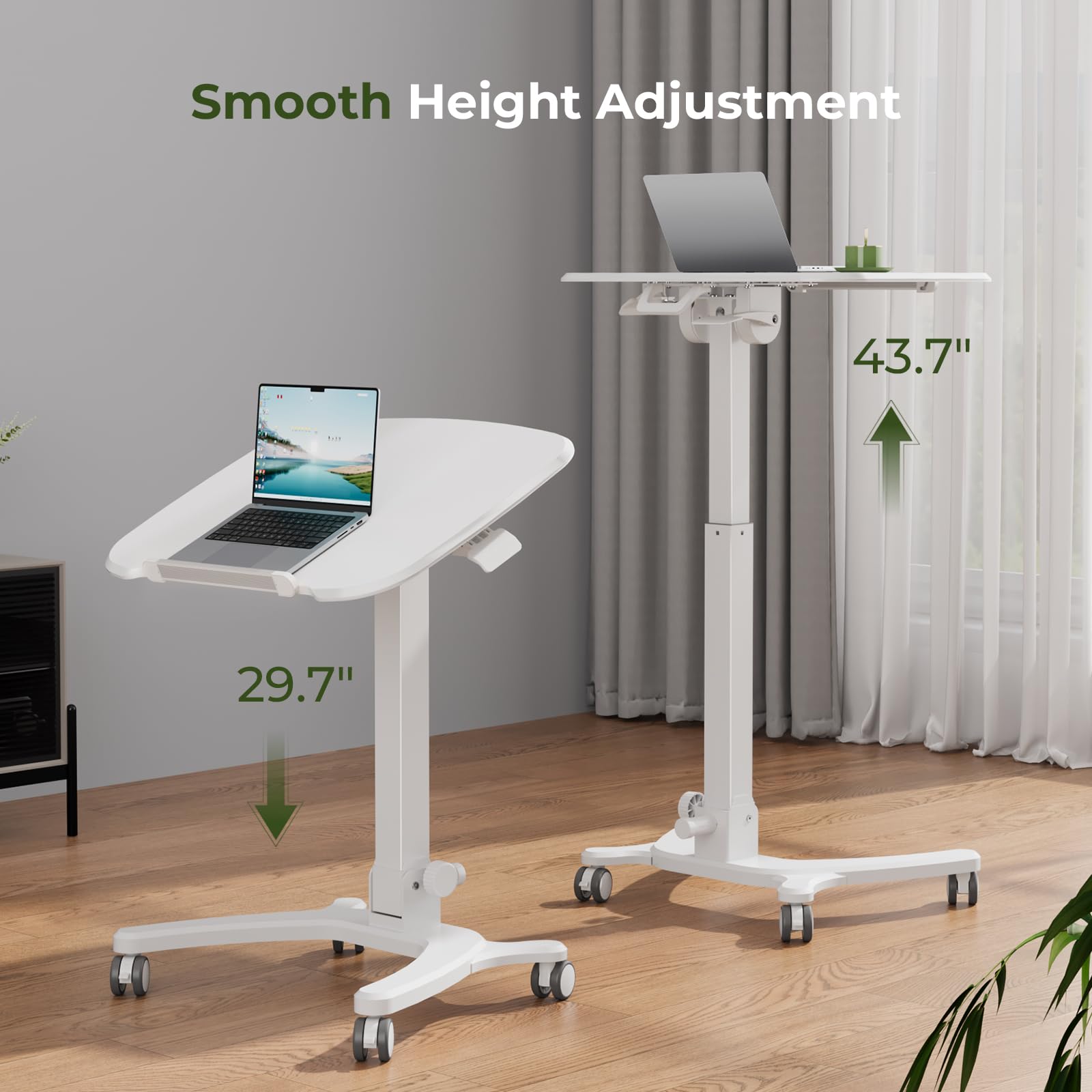 Foldable Mobile Standing Desk, 27