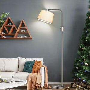 Upgraded Dimmable Floor Lamp, 1000 Lumens LED Edison Bulb Included, Brushed Nickel Arc Floor Lamps for Living Room Modern Standing Lamp Tall Lamps for Living Room Bedroom