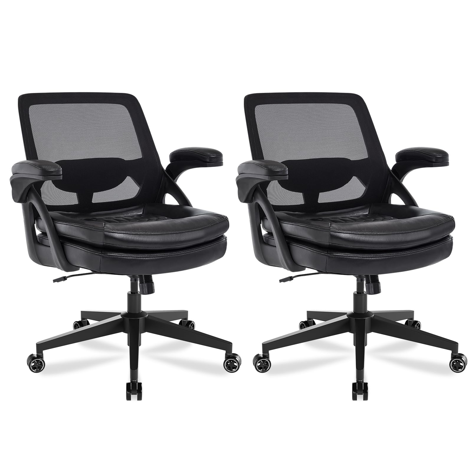 Big and Tall Office Chair, 500lbs Heavy Duty Ergonomic Mesh, Black