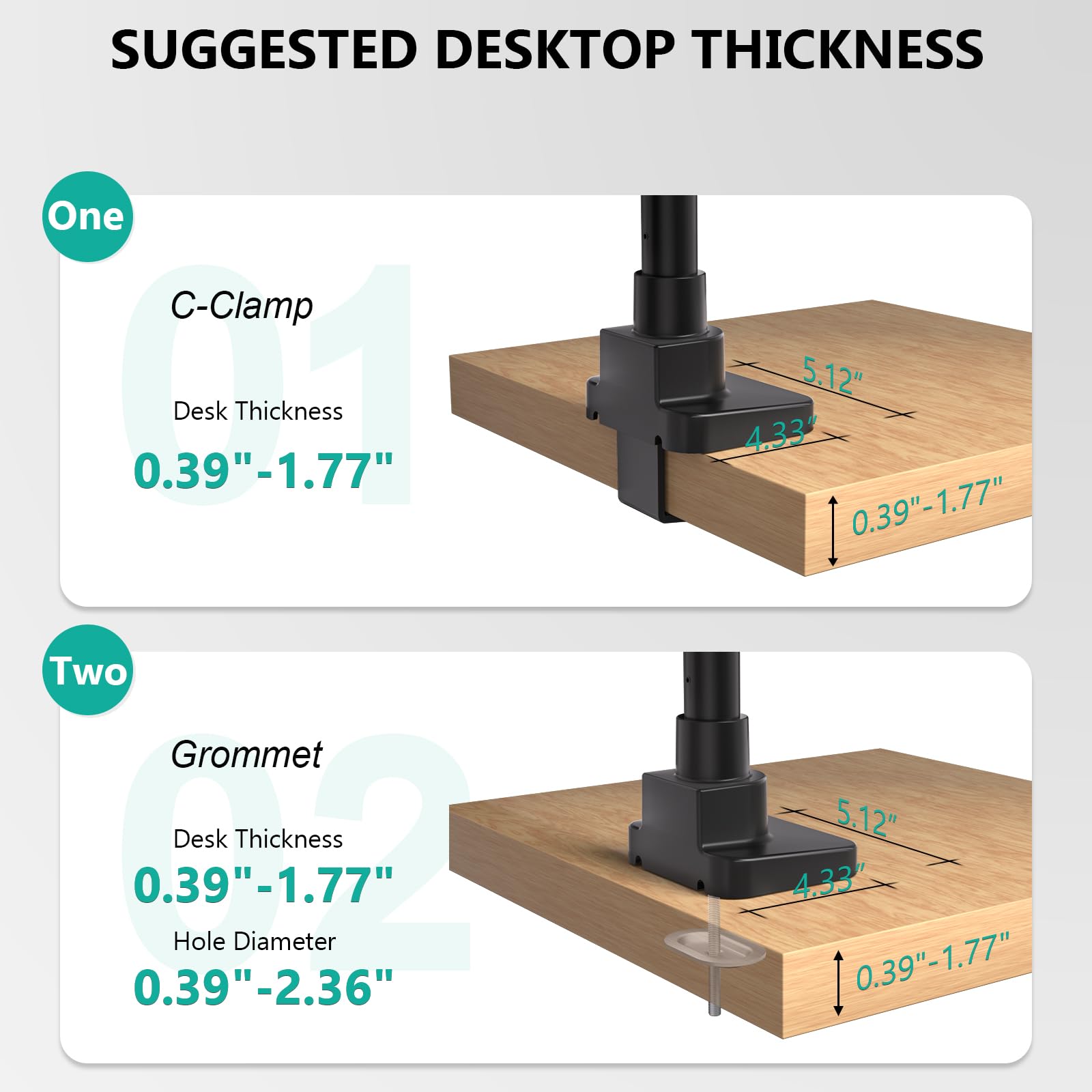 Triple Monitor Mount, up to 49'' Ultrawides on Top Bracket and 34'' Screens on Side Brackets, Extra Tall 3 Monitors Desk Mount, Heavy Duty Monitor Arm up to 44 lbs (GSDM003N-P), Black