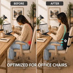 Lumbar Support Pillow for Office Chair, Lower Back Support for Car, Back Pillow Desk Chair Cushion with Memory Foam, Improved Posture Backrest