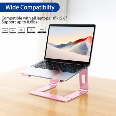 Aluminum Laptop Stand, Ergonomic Detachable Computer Stand, Notebook Riser, Laptop Mount Compatible with Air, Pro, Dell, HP, Lenovo More 10-15.6