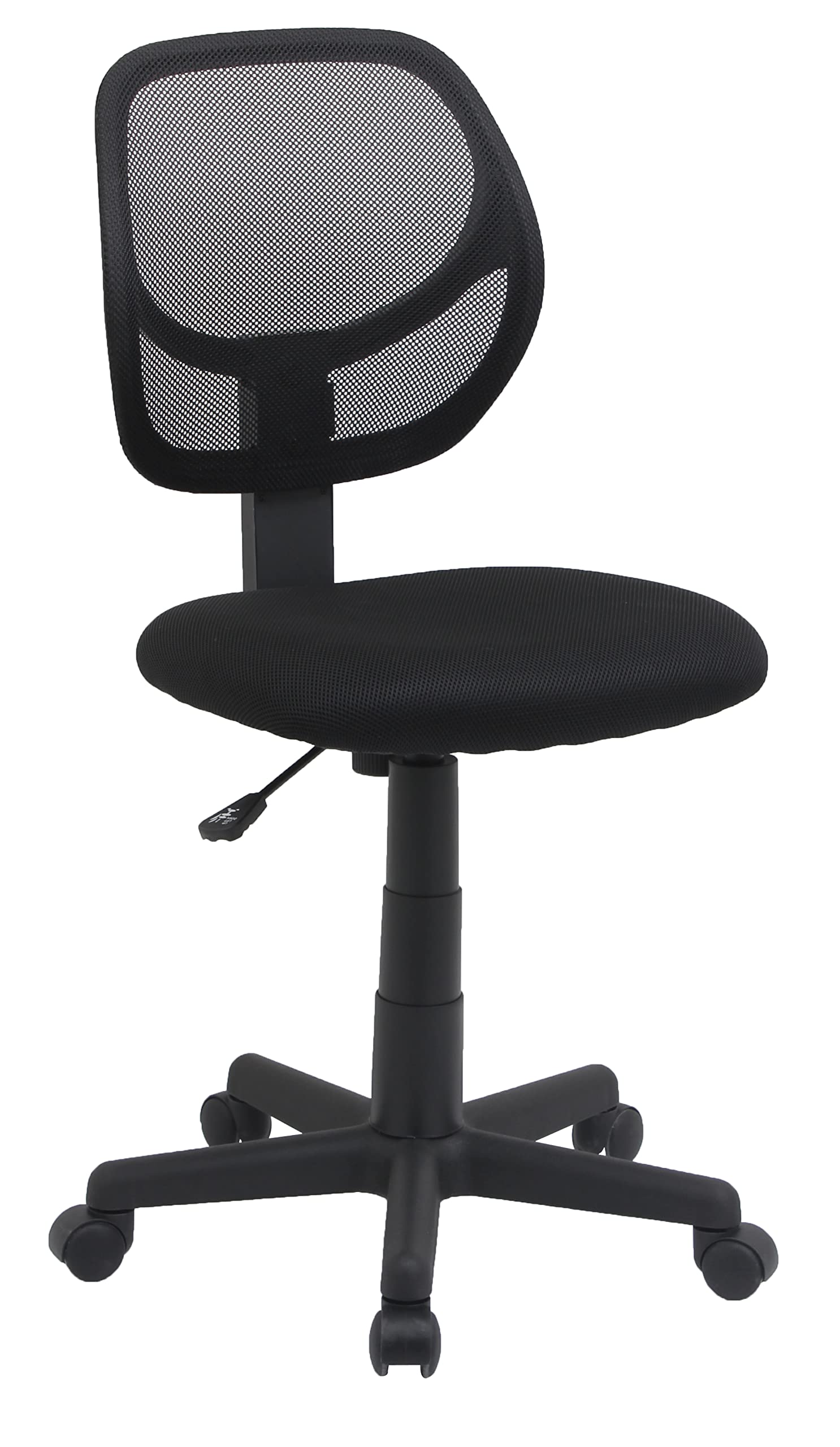 Low Back Office Chair, Breathable Mesh, Height Adjustable, Padded Seat, Rolling Wheels, Swivel, Back Support, Sturdy, 21.25