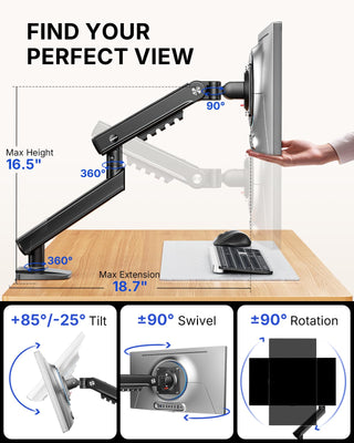 FlowLift™ Pro Monitor Arm for 13–32