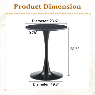 Round Dining Table, 23.6