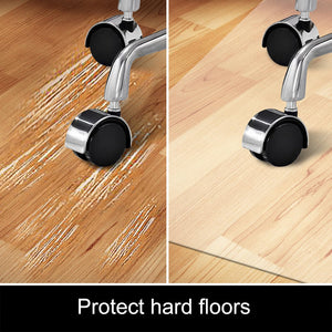 Chair Mat for Hardwood Floor,46 x 46 inches Rectangle Desk Durable Wood/Tile Protection Mat for Rolling Chairs, Non-Studded Bottom