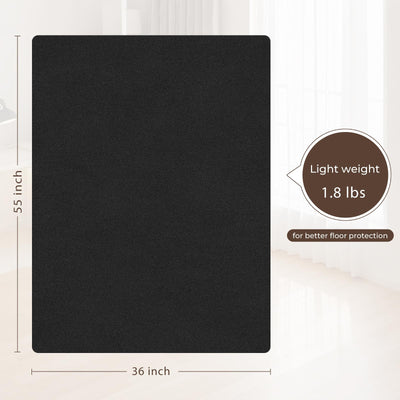 Office Chair Mat,Hard Floor Chair Mat Suitable for Hardwood and Tile Floors,Large Non-Slip Floor Protection Mat,Does Not Pill,Black(36