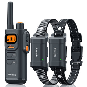 Dog Training Collar with Remote - 4000ft Waterproof Dog Shock Collars 2 Dogs for Large Medium Small Dogs Rechargeable E Collars for Dogs Training with Beep Vibration Humane Shock(1-16) Mode
