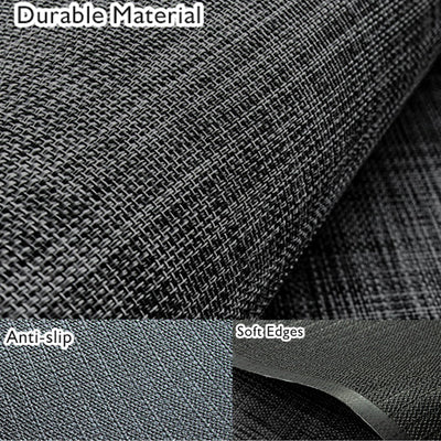 Office Chair Mat for Hardwood & Tile Floor,Computer Gaming Chair Mat for Rolling Chairs Non-Curve, Anti-Slip, Heavy Duty Floor Protector for Home Office,Dark Black (48