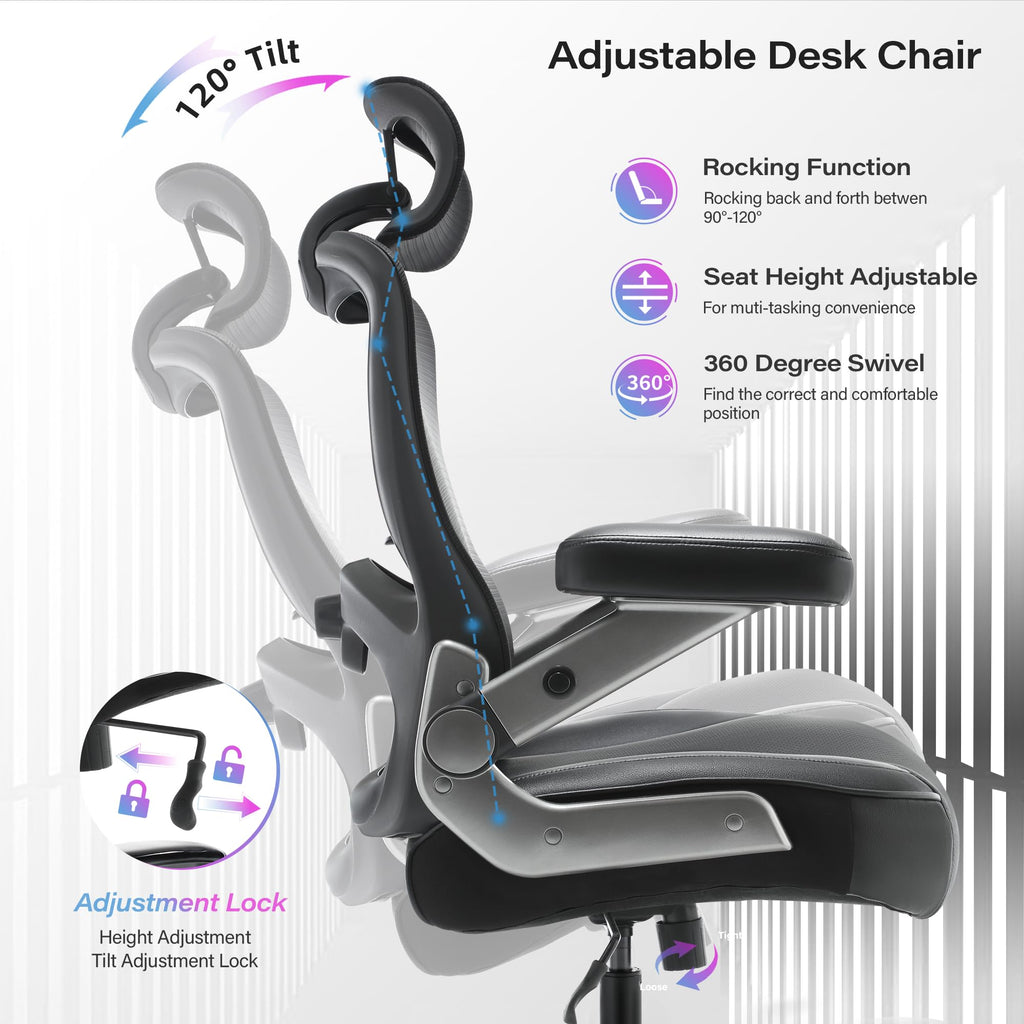Big and Tall Office Chair 600lbs, Heavy Duty Executive Computer Desk Chair