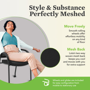 Office Chairs for Guests, Lobby, Waiting Rooms, Armless Stackable Chairs, Comfy Desk Seating, Navy