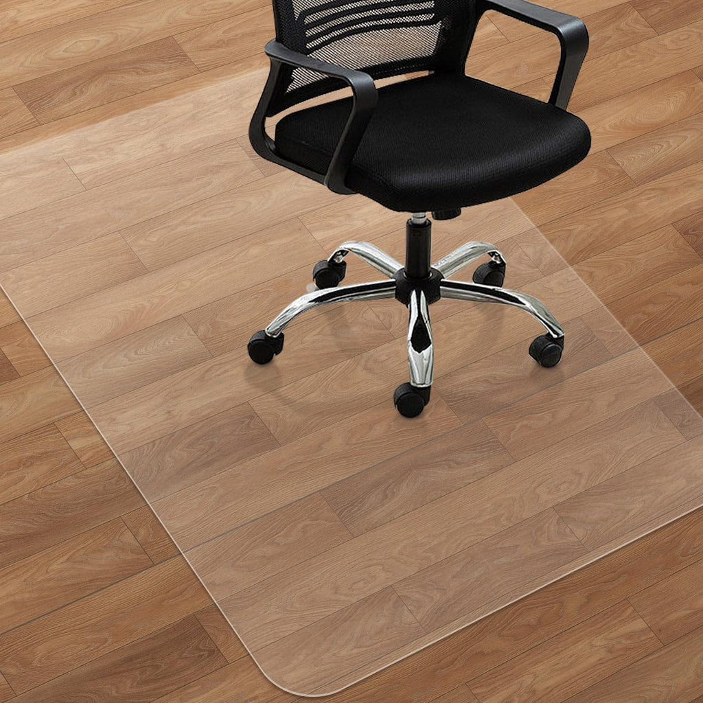Office Chair Mat for Hardwood Floor, 48"×36" Transparent Home Floor Protector Mat for Rolling Chairs, Anti-Slip Plastic Under Desk Computer Mats Easy Glide on Hard Floors, Rectangle