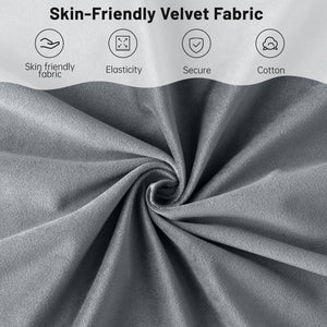 Modern Accent Chair, Velvet Tufted Button Wingback Chair Upholstered Side Armchair Comfy Lounge Chair with Tapered Legs Sofa Leisure Chair for Home Office/Living Room/Bedroom, Grey