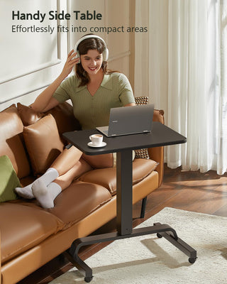 Height Adjustable Mobile Standing Desk with 360° Swivel Casters, 29