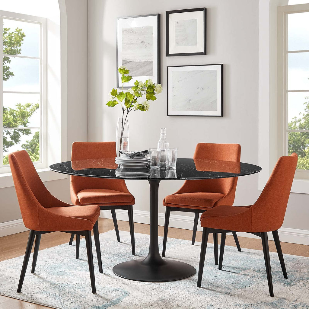 Dining Table, 60", Black Black
