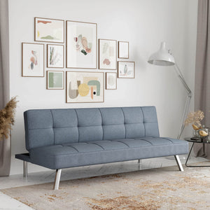 Rane Convertible Sofa Lounger Microfiber Light Grey Full