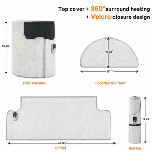 Under Desk Heater & Space Heater for Indoor Use,Leg Foot Feet Warmer For Office Home Quiet, Small Portable Personal Office Heater Accessories,Essentials Supplies For Women Men Gifts Medium